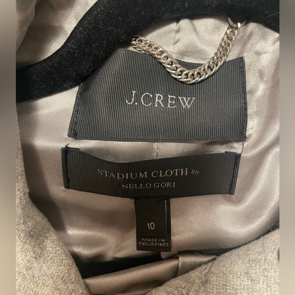 J Crew size 10 wool melton duffle coat. - Picture 7 of 7